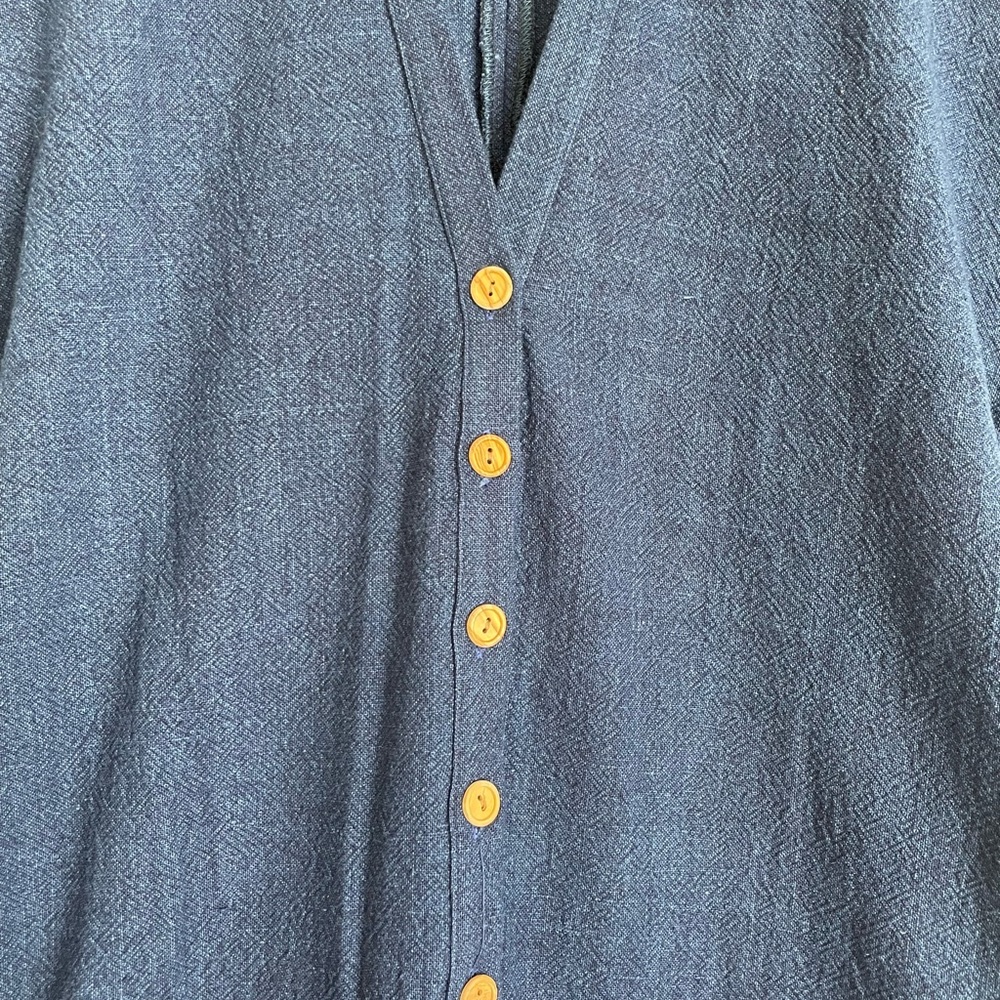 Heinui jumpsuit in dark Japanese indigo - Picture 5 of 6
